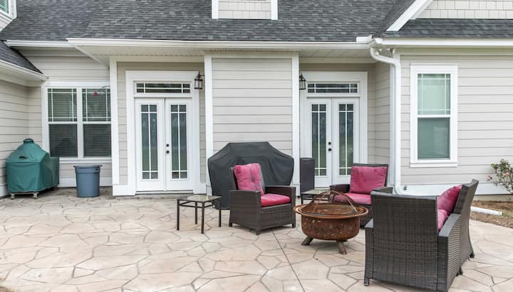 Create a Beautiful Stamped Concrete Patio in Waterloo, Iowa area!